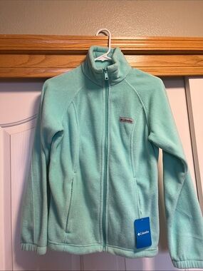 Columbia Women’s Mint Green Fleece Jacket - Full Zip
